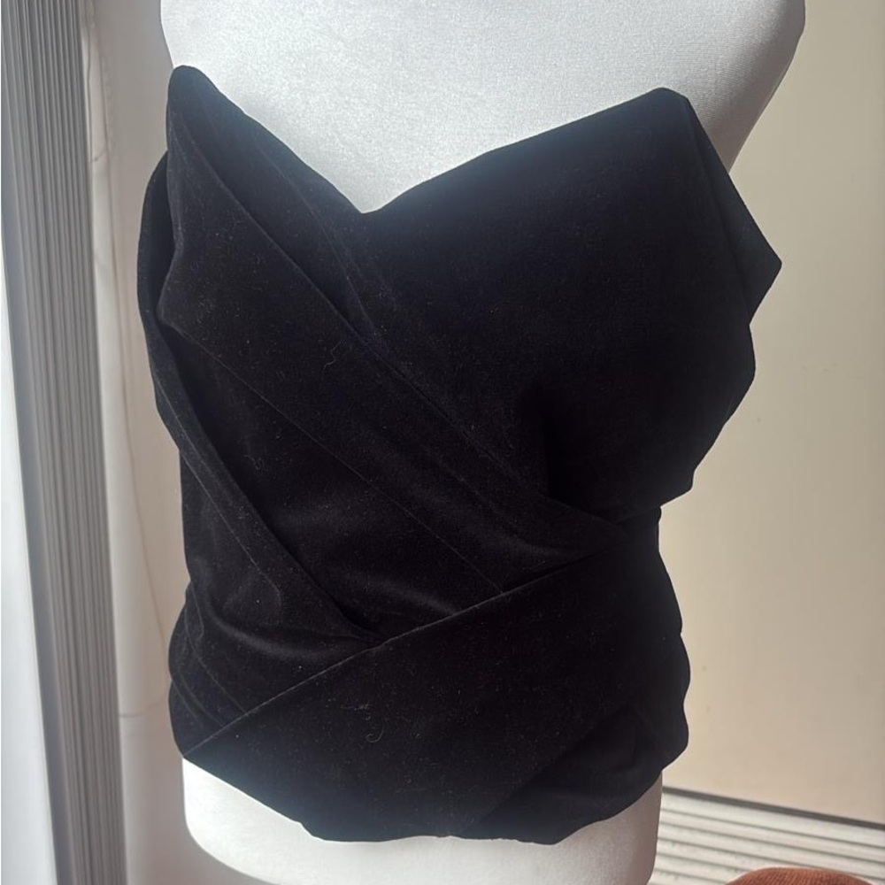 Zara Black Satin Blouse